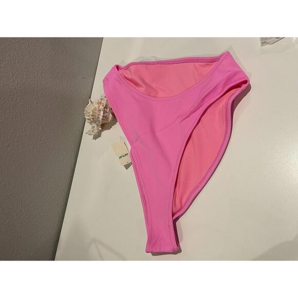 Aerie - Vibrant Pink Bikini Bottom Size L NWT - Picture 1 of 3